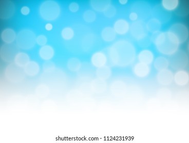 Light BLUE vector bokeh pattern. Creative illustration in halftone style with gradient. Brand new design for your business.