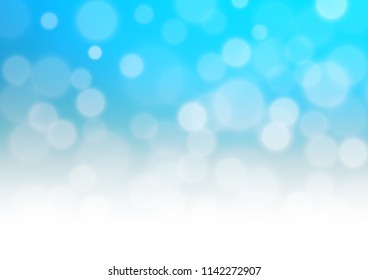 Light BLUE vector bokeh pattern. Modern geometrical abstract illustration with gradient. Brand new design for your business.