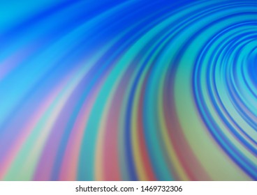 Light BLUE vector bokeh pattern. Creative illustration in halftone style with gradient. A new texture for your design.