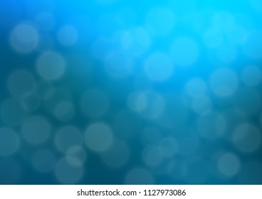 Light BLUE vector bokeh template. Colorful abstract illustration with gradient. A completely new template for your design.