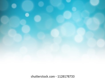 Light BLUE vector bokeh template. Colorful abstract illustration with gradient. The template for backgrounds of cell phones.