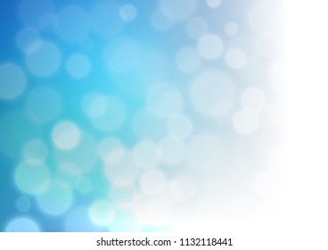 Light BLUE vector bokeh template. Creative illustration in halftone style with gradient. Brand new style for your business design.
