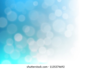 Light BLUE vector bokeh template. An elegant bright illustration with gradient. The elegant pattern for brand book.
