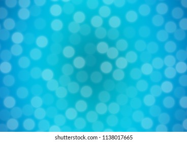 Light BLUE vector bokeh template. An elegant bright illustration with gradient. A completely new template for your design.