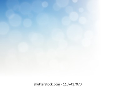 Light BLUE vector bokeh template. An elegant bright illustration with gradient. A completely new design for your business.