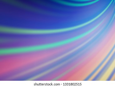 Light BLUE vector bokeh template. Creative illustration in halftone style with gradient. The blurred design can be used for your web site.