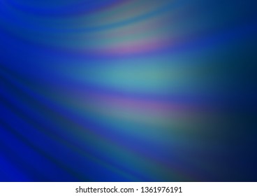 Light BLUE vector bokeh template. Creative illustration in halftone style with gradient. The blurred design can be used for your web site.