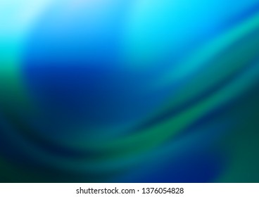 Light BLUE vector bokeh template. Modern geometrical abstract illustration with gradient. The elegant pattern for brand book.