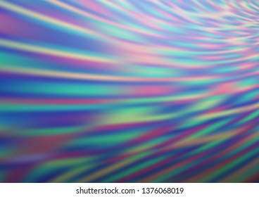 Light BLUE vector bokeh template. Colorful abstract illustration with gradient. The template can be used for your brand book.