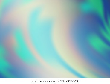 Light BLUE vector bokeh template. Colorful illustration in abstract style with gradient. The blurred design can be used for your web site.
