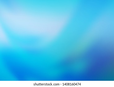 Light BLUE vector bokeh template. Creative illustration in halftone style with gradient. The blurred design can be used for your web site.