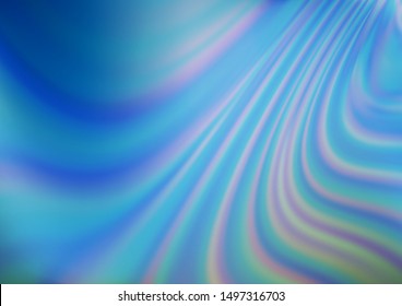 Light BLUE vector bokeh template. Glitter abstract illustration with an elegant design. The template can be used for your brand book.