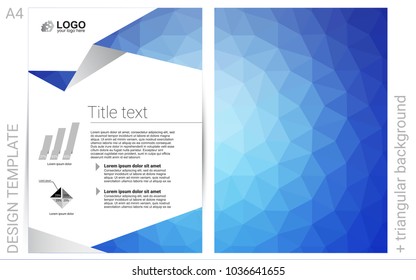 Light BLUE vector  brochure for ui, ux design. Glitter abstract design concept with text box. New design for a poster, banner of your website.