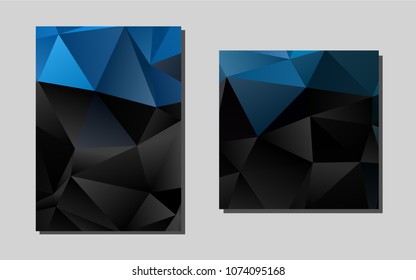 Light BLUE vector brochure for ui, ux design. Web interface on abstract background with colorful gradient. Completely new template for your brand book.
