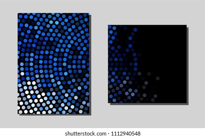 Light BLUE vector brochure for ui, ux design. Modern abstract design concept with colorful gradient. Pattern for beautiful business cards, folders.