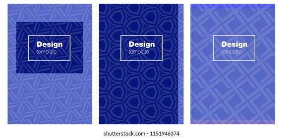 Light BLUE vector brochure for ui, ux design. Glitter abstract design concept with text box. New design for cover of books.