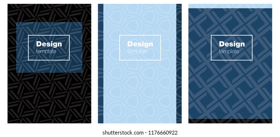Light BLUE vector brochure for ui, ux design. Glitter abstract design concept with text box. Template for magazines, jurnals.