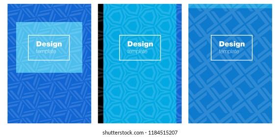 Light BLUE vector brochure for ui, ux design. Modern abstract design concept with colorful gradient. New design for cover of books.