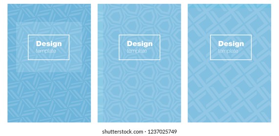 Light BLUE vector brochure for ui, ux design. Blurred decorative design in abstract style with textbox. Pattern for leaflets, booklets.