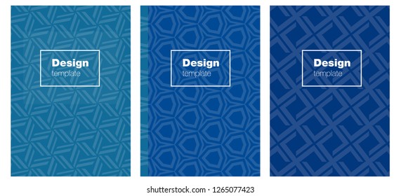 Light BLUE vector brochure for ui, ux design. Glitter abstract design concept with text box. Pattern notebooks, journals.