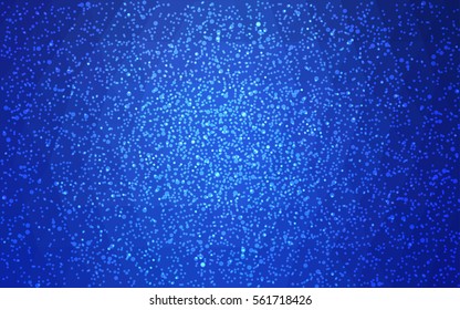 Light BLUE vector christmas polygon background. Low poly Illustration consisting of triangles with snowflakes. Texture, seamless background of New Year celebration.