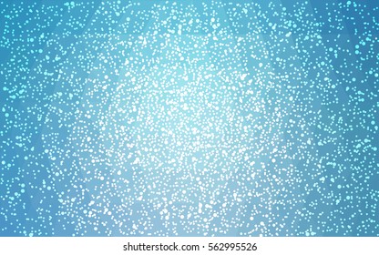Light BLUE vector christmas polygon background. Low poly Illustration consisting of triangles with snowflakes. Texture, seamless background of New Year celebration.