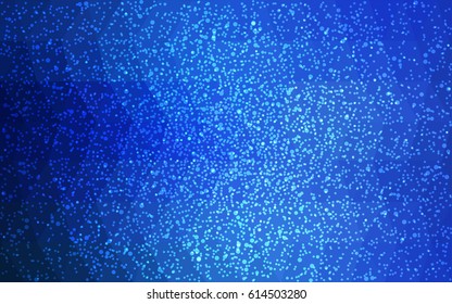 Light BLUE vector christmas polygon background. Low poly Illustration consisting of triangles with snowflakes. Texture background of New Year celebration.
