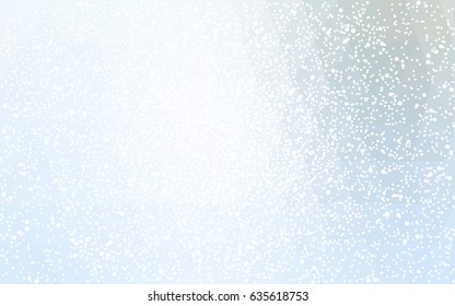 Light BLUE vector christmas polygon background. Low poly Illustration consisting of triangles with snowflakes. Texture background of New Year celebration.