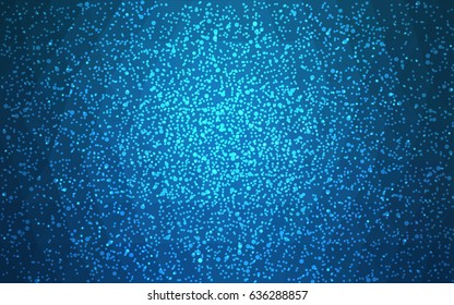 Light BLUE vector christmas polygon background. Low poly Illustration consisting of triangles with snowflakes. Texture background of New Year celebration.