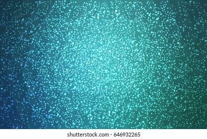 Light BLUE vector christmas polygon background. Low poly Illustration consisting of triangles with snowflakes. Texture background of New Year celebration.