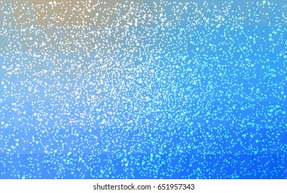 Light BLUE vector christmas polygon background. Low poly Illustration consisting of triangles with snowflakes. Texture background of New Year celebration.