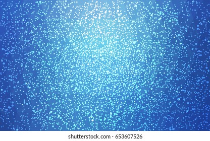 Light BLUE vector christmas polygon background. Low poly Illustration consisting of triangles with snowflakes. Texture background of New Year celebration.