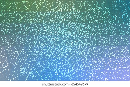 Light BLUE vector christmas polygon background. Low poly Illustration consisting of triangles with snowflakes. Texture background of New Year celebration.