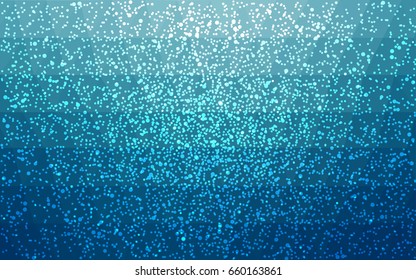 Light BLUE vector christmas polygon background. Low poly Illustration consisting of triangles with snowflakes. Texture background of New Year celebration.