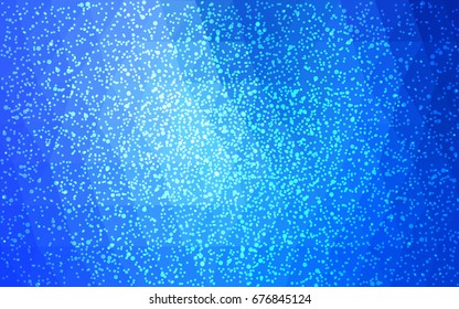 Light BLUE vector christmas polygon background. Low poly Illustration consisting of triangles with snowflakes. Texture background of New Year celebration.