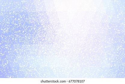 Light BLUE vector christmas polygon background. Low poly Illustration consisting of triangles with snowflakes. Texture background of New Year celebration.