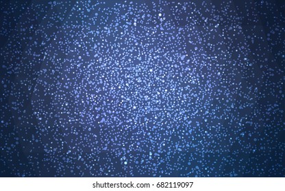 Light BLUE vector christmas polygon background. Low poly Illustration consisting of triangles with snowflakes. Texture background of New Year celebration.