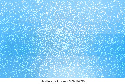Light BLUE vector christmas polygon background. Low poly Illustration consisting of triangles with snowflakes. Texture background of New Year celebration.