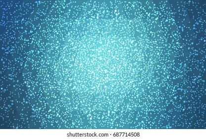 Light BLUE vector christmas polygon background. Low poly Illustration consisting of triangles with snowflakes. Texture background of New Year celebration.