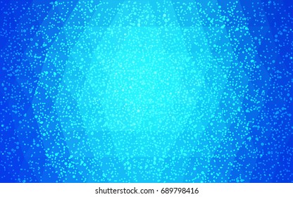 Light BLUE vector christmas polygon background. Low poly Illustration consisting of triangles with snowflakes. Texture background of New Year celebration.
