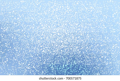 Light BLUE vector christmas polygon background. Low poly Illustration consisting of triangles with snowflakes. Texture background of New Year celebration.