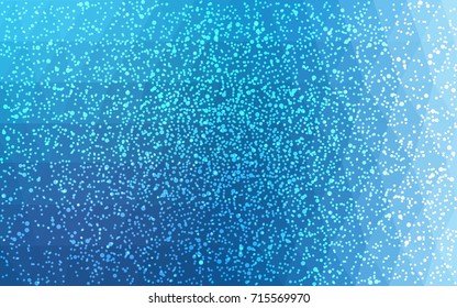 Light BLUE vector christmas polygon background. Low poly Illustration consisting of triangles with snowflakes. Texture background of New Year celebration.