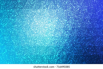 Light BLUE vector christmas polygon background. Low poly Illustration consisting of triangles with snowflakes. Texture background of New Year celebration.