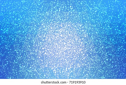 Light BLUE vector christmas polygon background. Low poly Illustration consisting of triangles with snowflakes. Texture background of New Year celebration.