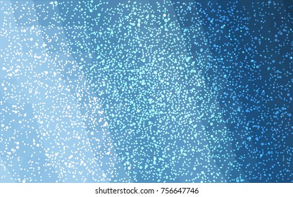 Light BLUE vector christmas polygon background. Low poly Illustration consisting of triangles with snowflakes. Texture background of New Year celebration.