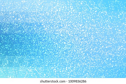 Light BLUE vector christmas postcard low polygon background. Illustration consisting of triangles. Abstract triangular polygonal origami or crystal design of New Year celebration.