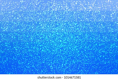 Light BLUE vector christmas postcard low polygon background. Illustration consisting of triangles. Abstract triangular polygonal origami or crystal design of New Year celebration.