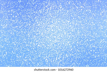 Light BLUE vector christmas postcard low polygon background. Illustration consisting of triangles. Abstract triangular polygonal origami or crystal design of New Year celebration.
