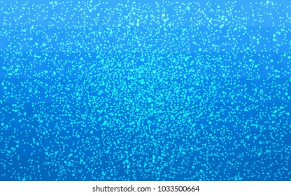 Light BLUE vector christmas postcard low polygon background. Illustration consisting of triangles. Abstract triangular polygonal origami or crystal design of New Year celebration.