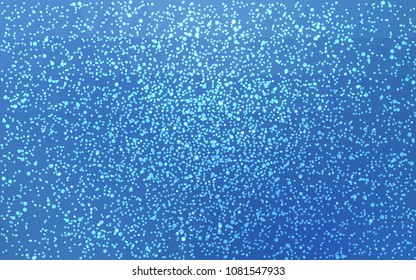 Light BLUE vector christmas postcard low polygon background. Illustration consisting of triangles. Abstract triangular polygonal origami or crystal design of New Year celebration.